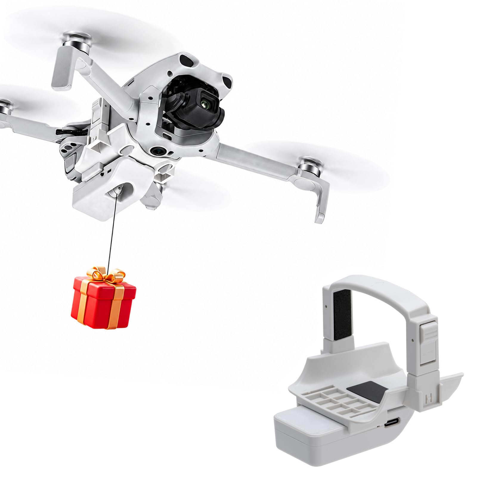 Système Airdrop pour drone DJI Lito X1/1 accessoire, charge utile Airdrop Release Drop appareil démarreur de drone, mariage, poisson, appât, recherche, sauvetage, Thrower Airdropper pour DJI Lito 1/X1