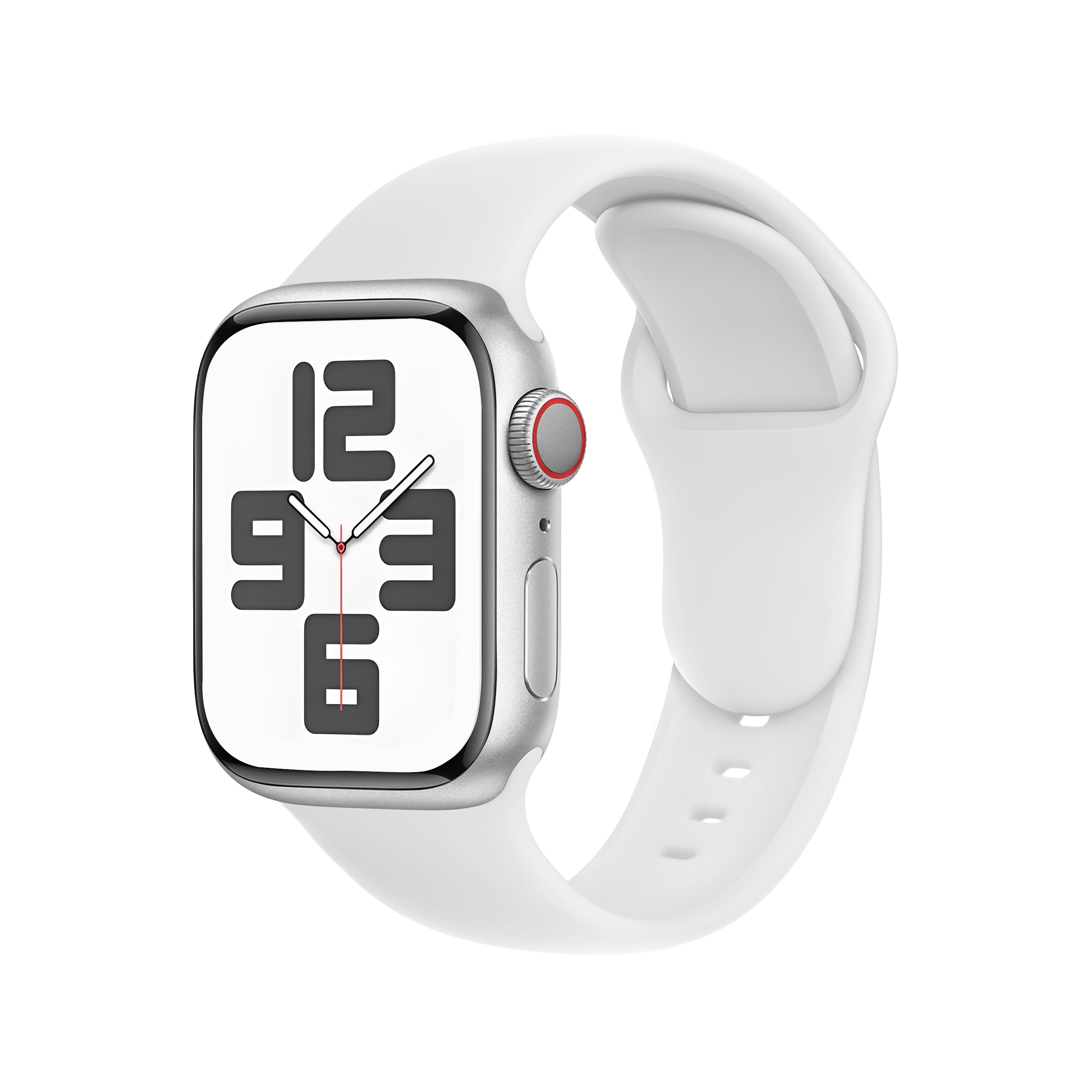 SRena SBC1 cinturino per cinturino apple watch 49mm 46mm 45mm 44mm 42mm 41mm 40mm 38mm ultra 2 apple watch cinturino series 10 9 8 7 6 5 4 3 2 1 originale acciaio sport in colore Bianco