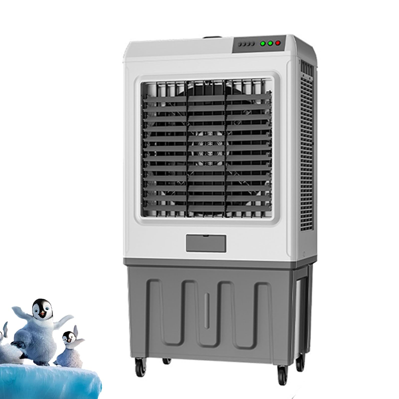JKJZSALJ Portable Air Cooler,3-In-1 Evaporative Cooling With Ice,3 Speeds For Home And Office Use,H