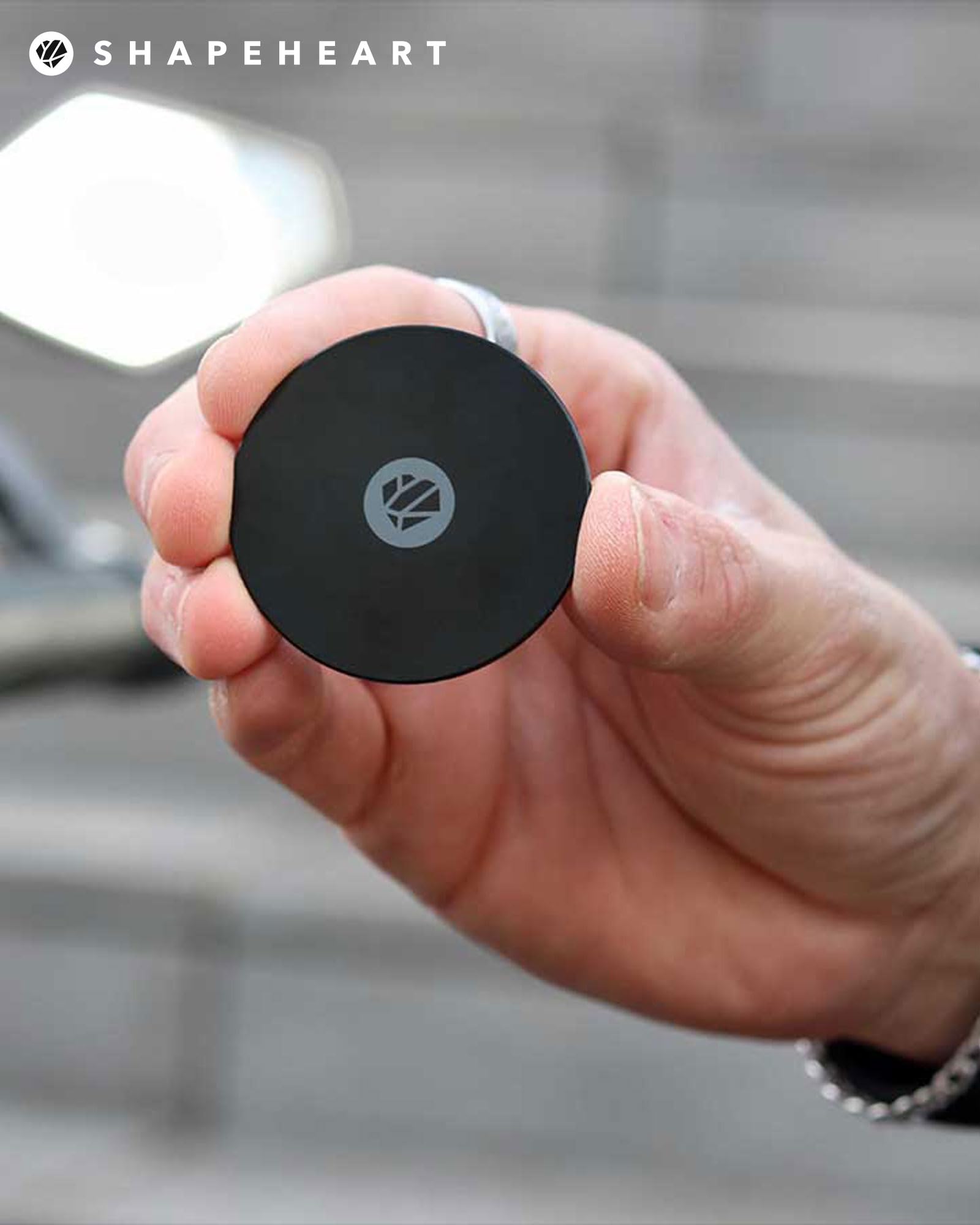 Shapeheart, Metalowa płytka, antyodblaskowy, bardzo cienki uniwersalny adapter do montażu na motocyklu i rowerze. Kompatybilny ze wszystkimi produktam