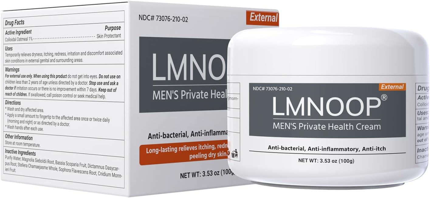 Men's Intimate Health Cream: 100% Natural Herbal Balanitis Treatment for Men – Anti-Inflammatory, Yeast & Jock Itch Relief, Sensitive Skin Safe 3.53oz - Image 9