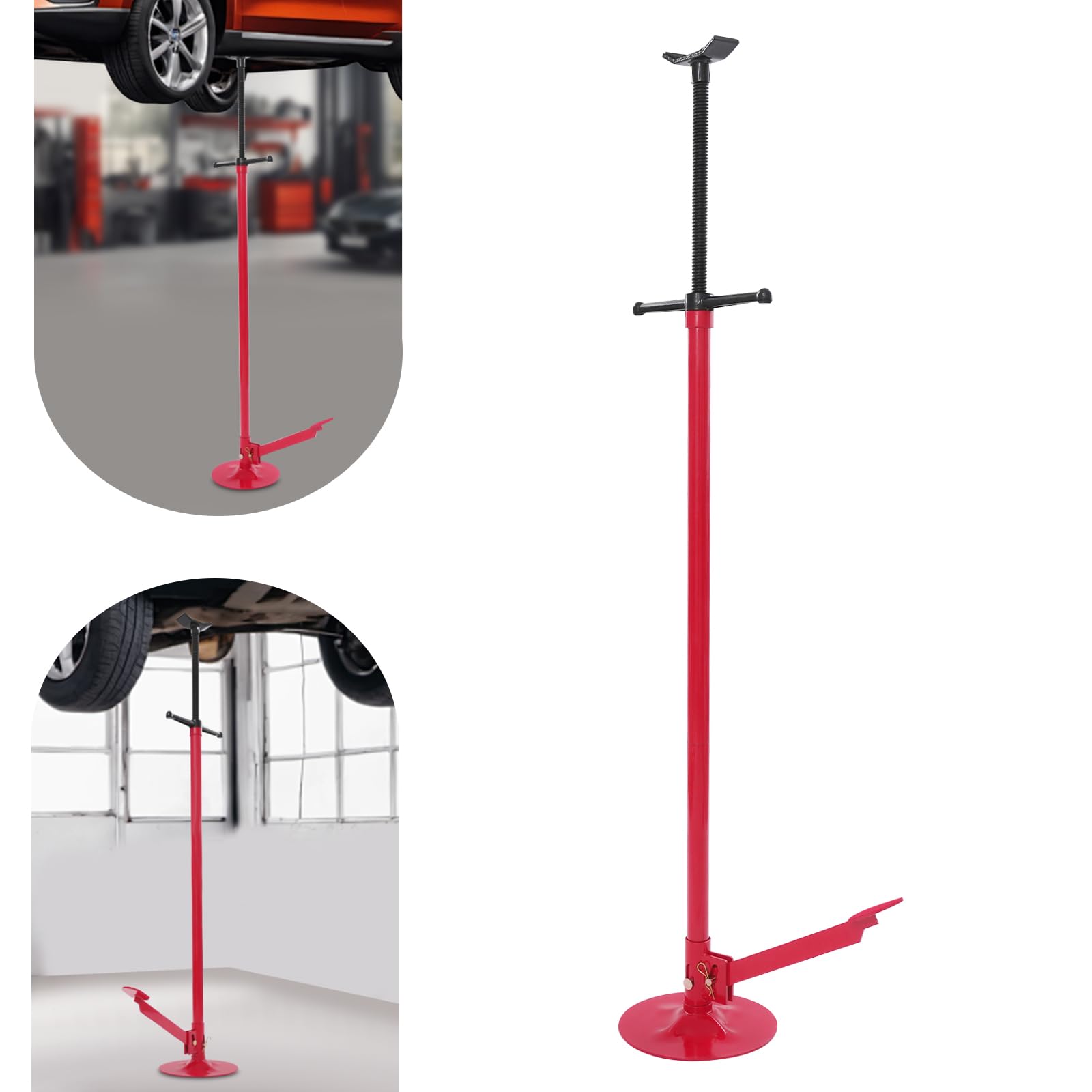 Soporte de elevación, elevador elevador, elevador de coche, soporte de reparación para taller, garaje, altura ajustable para mantenimiento de chasis, cambio de neumáticos