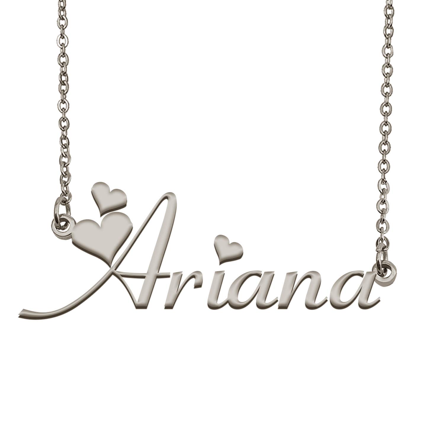 AoloshowPersonalized Name Necklace Bracelet Custom Made Any Names Stainless Steel Jewelry for Womens Moms