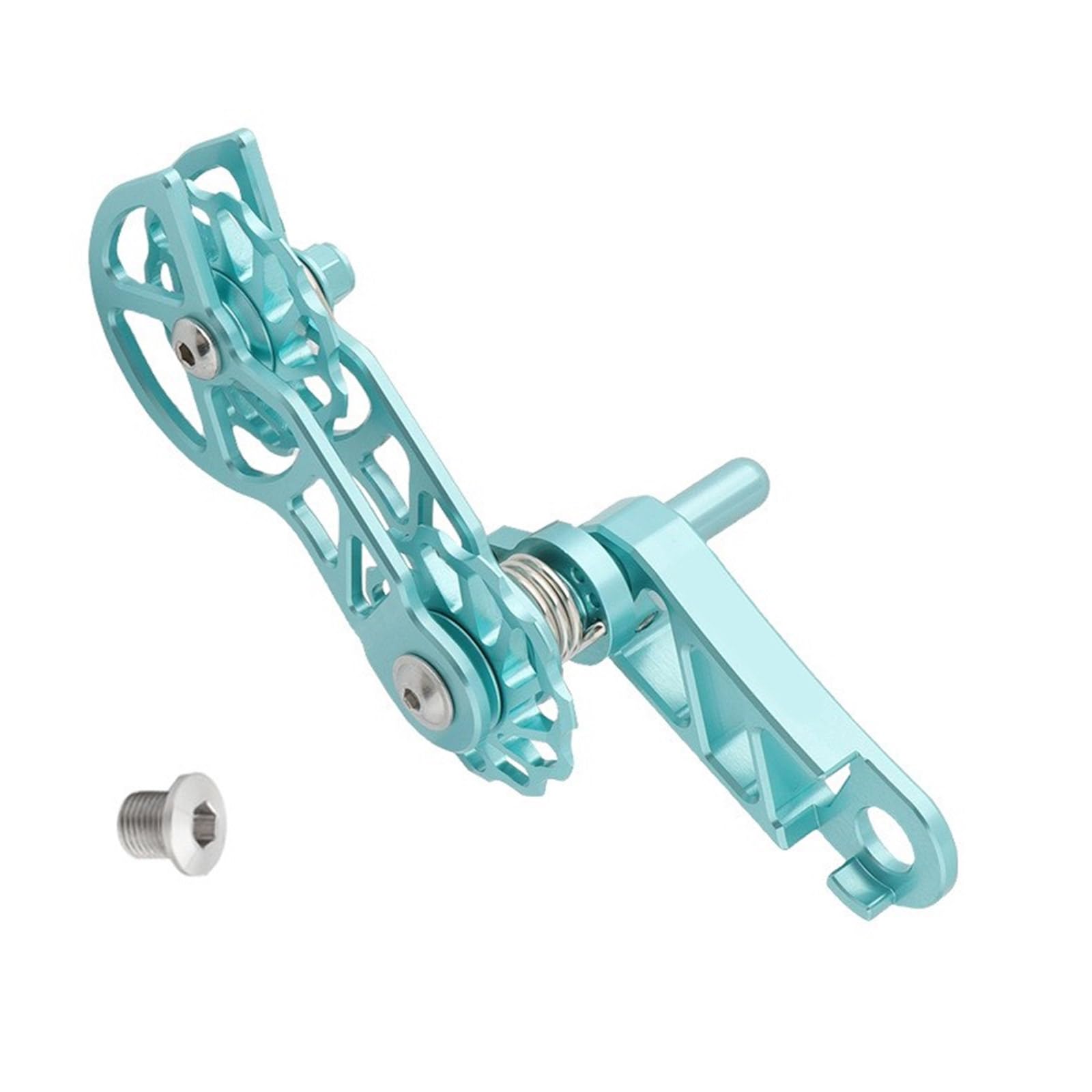 Oxxggkao Single Speed Mountain Bike Chain Tensioner 11T Guide Roller Cycling Double Spring Chain Guide Bike Protectors Easy to Use