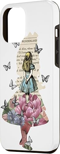 Miniatura 2 de iPhone 13 Pro Max Alicia en el país de las maravillas Jardín mágico - Funda de libro vintage