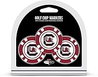 Vista 34 de Team Golf NCAA - Marcadores para pelotas de golf tamaño de ficha de póquer con marcadores de doble cara esmaltados más pequeños