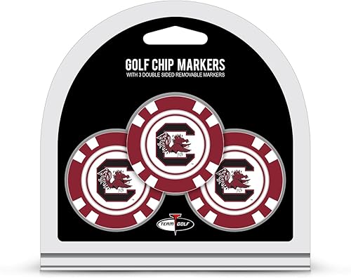 Miniatura 35 de Team Golf Tamaño de fichas de póquer NCAA con marcadores de esmalte de doble cara más pequeños