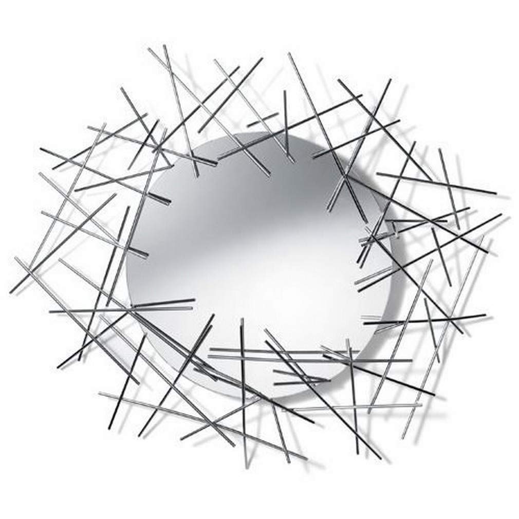 Alessi Aleesi FC08 Blow Up Mirror, Silver: Wall-Mounted Mirrors