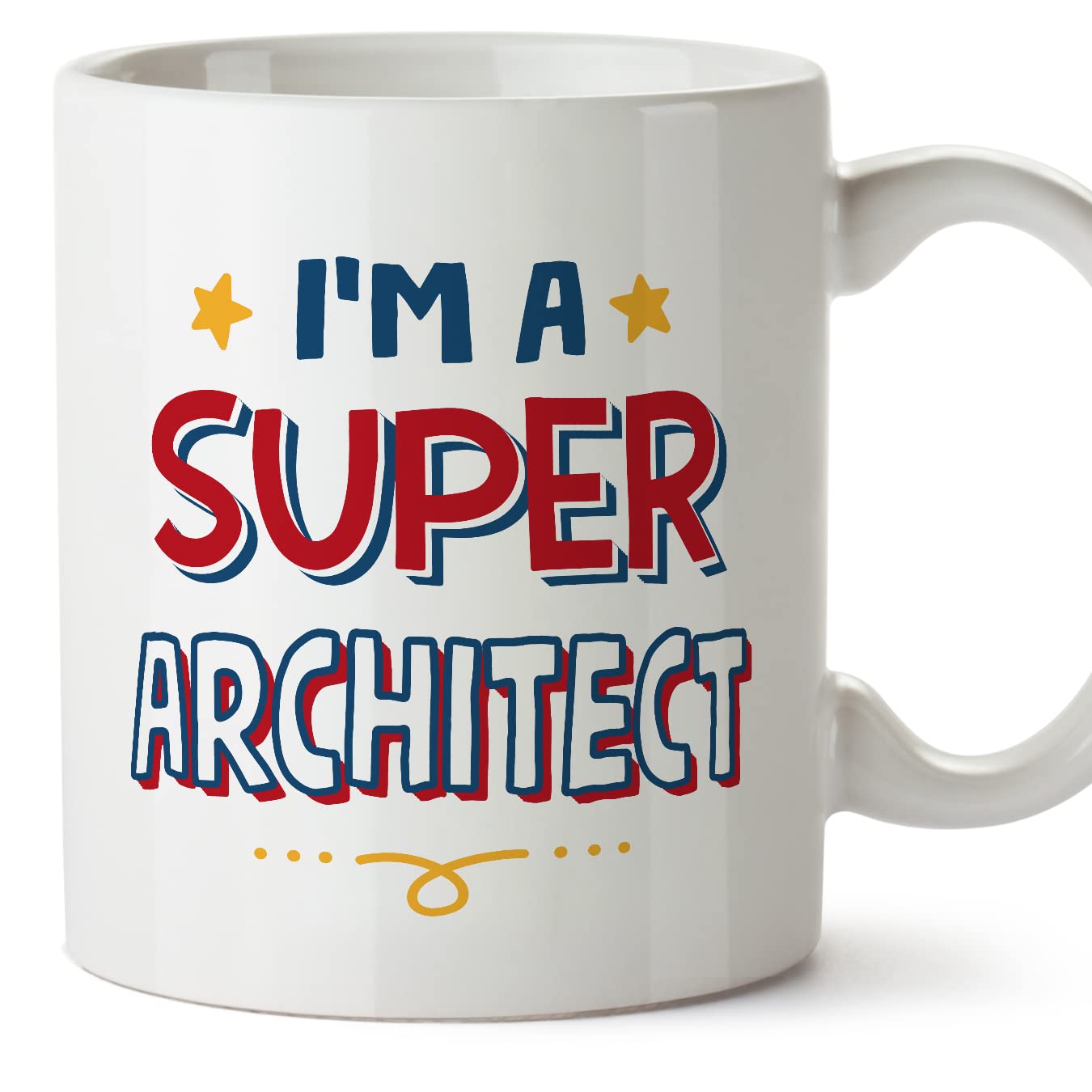 MUGFFINS Architect Mug - in English - I'm Super - Funny Gift for Colleagues - Ceramic 11oz Mug