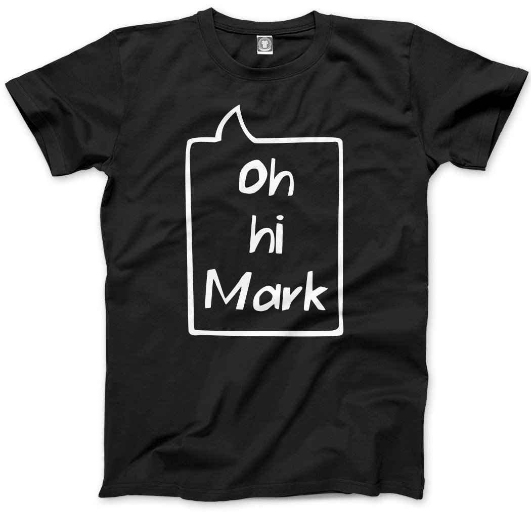 Hotscamp Men's Black Oh Hi Mark Unisex T-Shirt - Medium