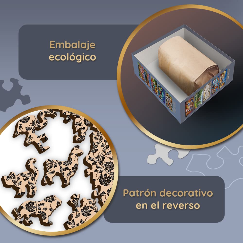 Puzzle De Madera - Francia, Lugares Famosos - 1000 Elementos, Artesanía En Madera, Formas Irregulares, 100 Figuras De Monumentos Y Símbolos Franceses, Moderno Rompecabezas Premium