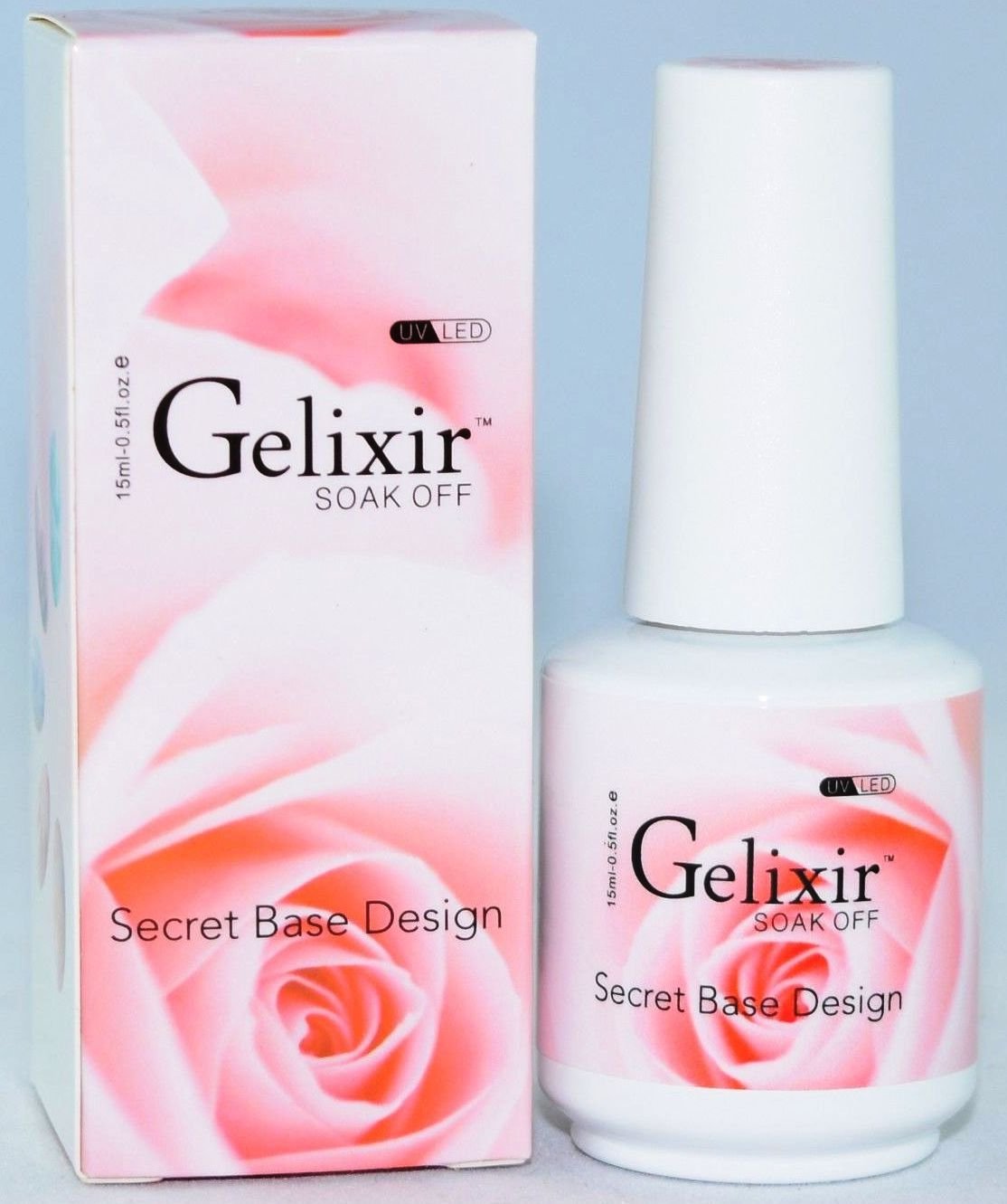 GelixirSoak Off Gel Secret Base Design 0.5 fl. oz/ 15mL