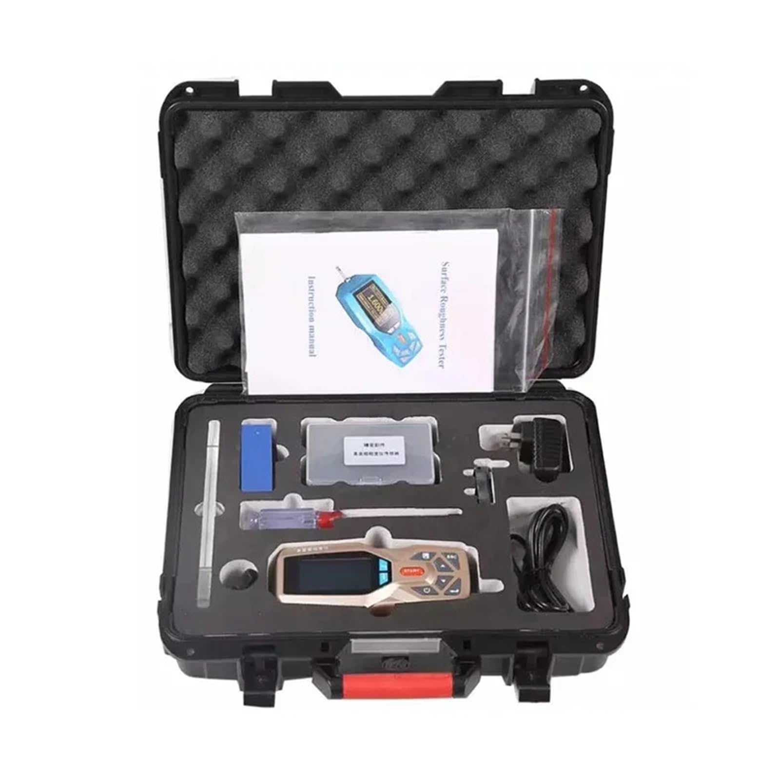 LNHHG Handheld Digital Surface Roughness Tester Meter Portable Profilometer 20 Parameters Ra Rz Clock and Display(MOV03B8)
