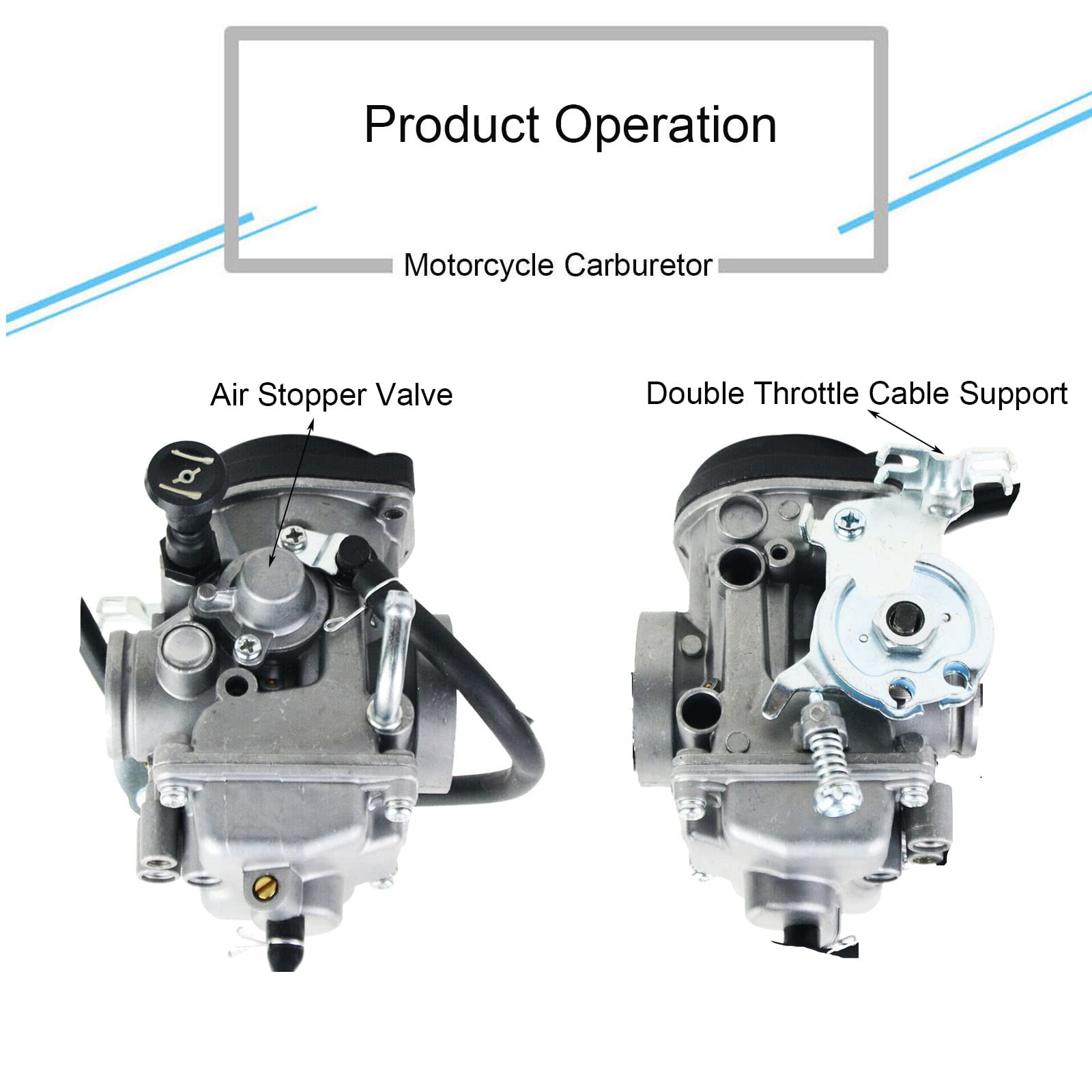 Carburateur TW125 Type 2 Pour TW200 Trailway 2001-2017 - Pièce Remplacement Haute Performance