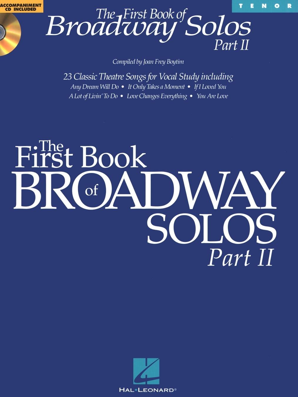 The First Book of Broadway Solos - Part II: Tenor Edition