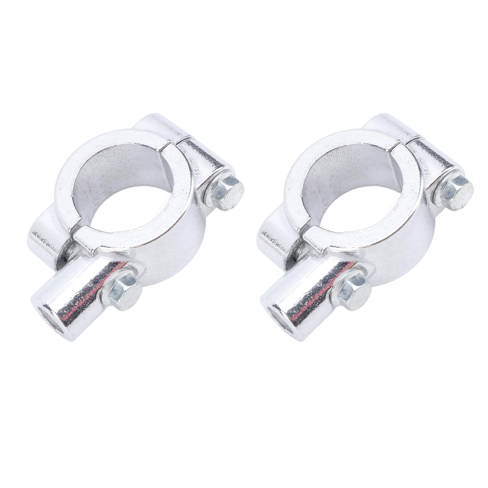 2 Stück Motorrad Spiegelhalterung 25mm Lenkeradapter aus Aluminium für M8 Gewinde Roller Custom Bikes Projektmotorräder stabile Befestigung werkzeuglose moderne Optik Scrambler