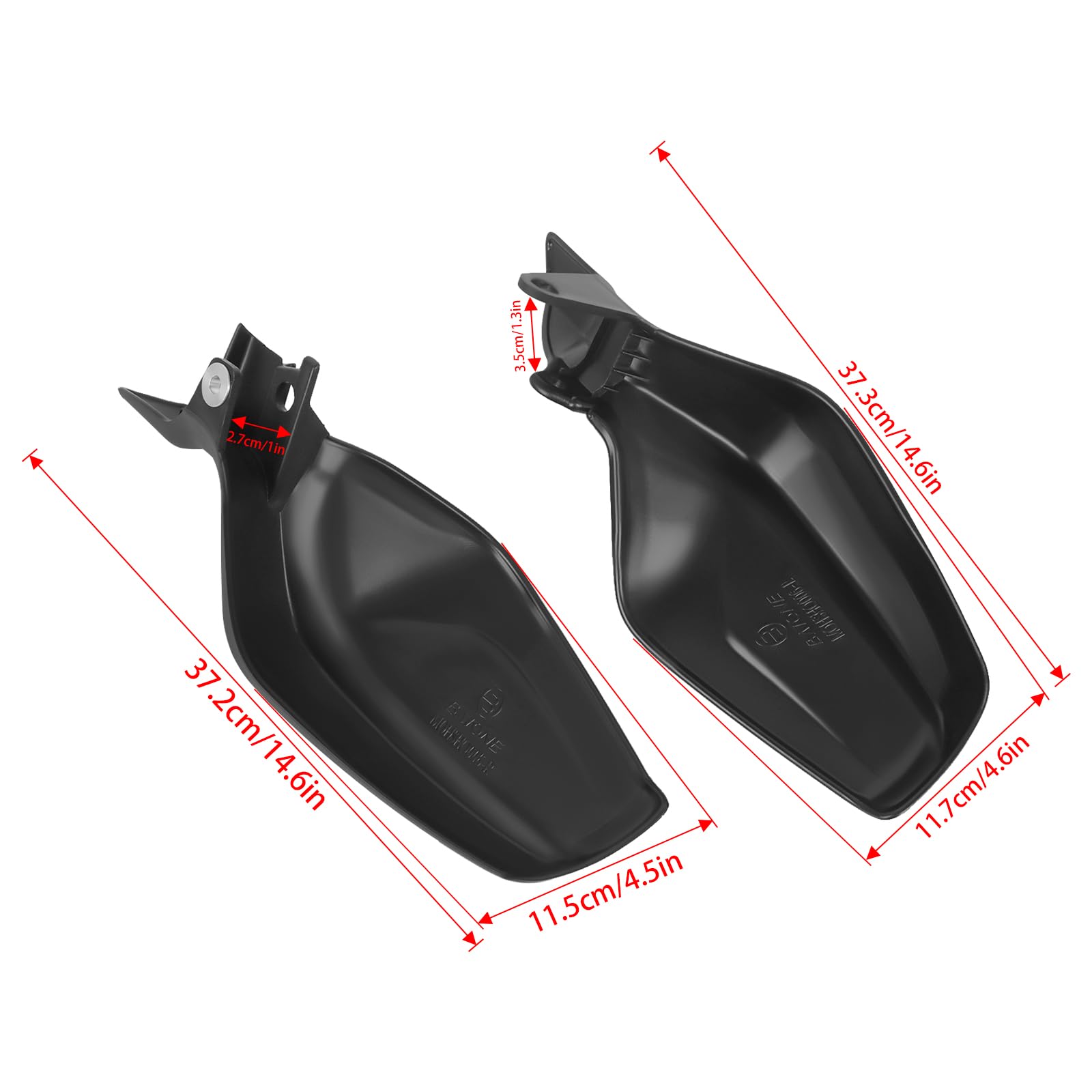 Handguards Passend für Honda CB500X NX400 NX500 2022–2024. Handschutz, Windschutzscheibenschutz, Motorrad-Handprotektoren(Matte Black)