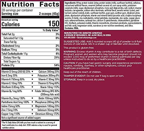 Miniatura 4 de Bariatric Advantage Sustituto de comidas con alto contenido de proteínas, para pacientes pre y postoperatorios bariátricos, 0.77 onzas de proteína,