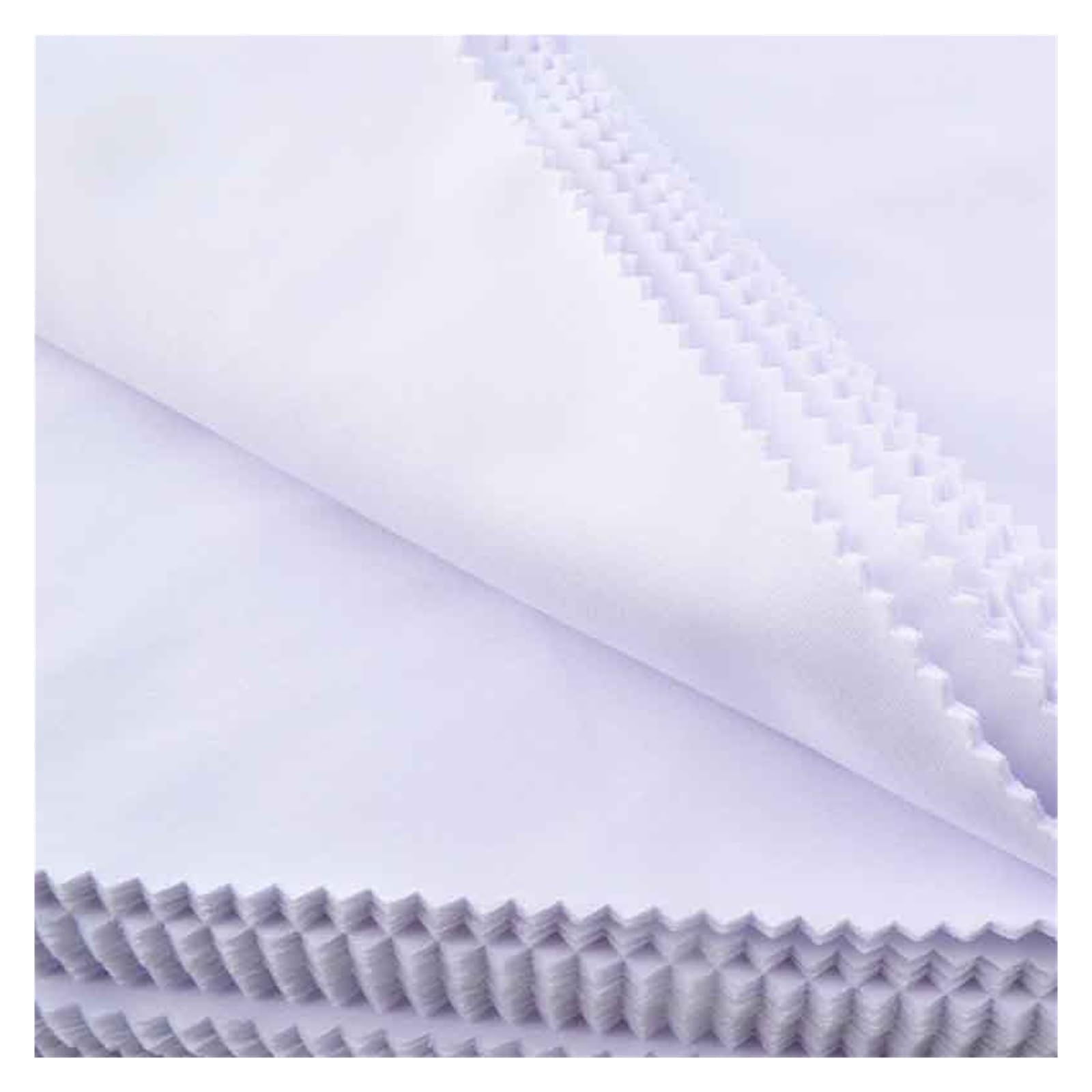 panno per la pulizia dei gioielli, Confezione da 100 panni for la pulizia in microfibra a sublimazione 20x20 cm, bianco e nero