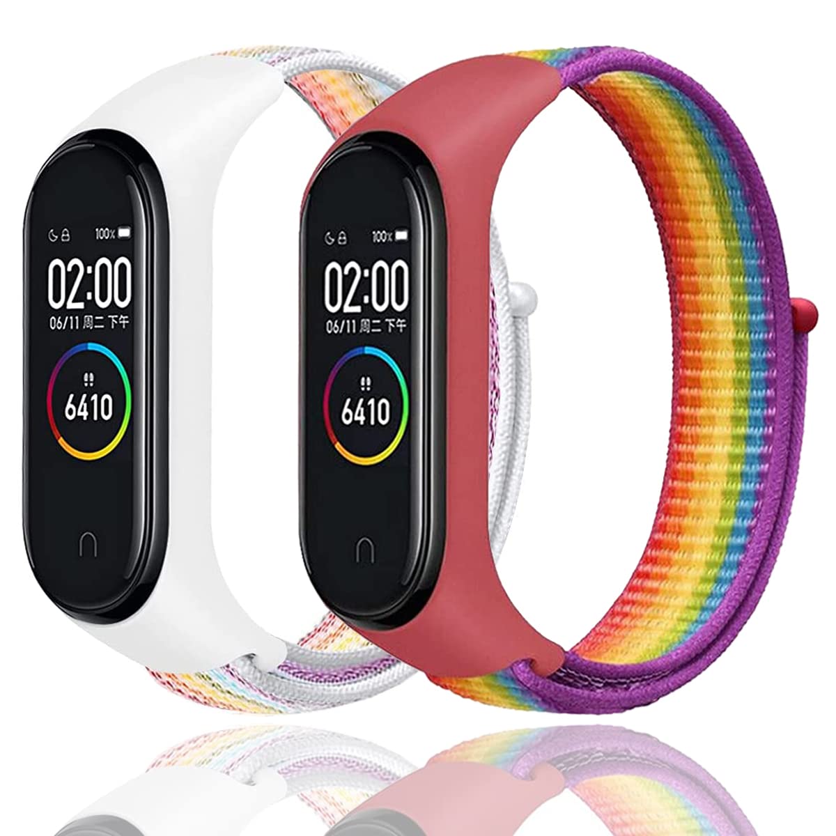 Correa de nailon para Xiaomi Mi Band 7/6/5/4/3, pulsera de repuesto de nailon ajustable, compatible con Xiaomi Mi Band 7/6/5/4/3 para mujeres y hombres — view 15