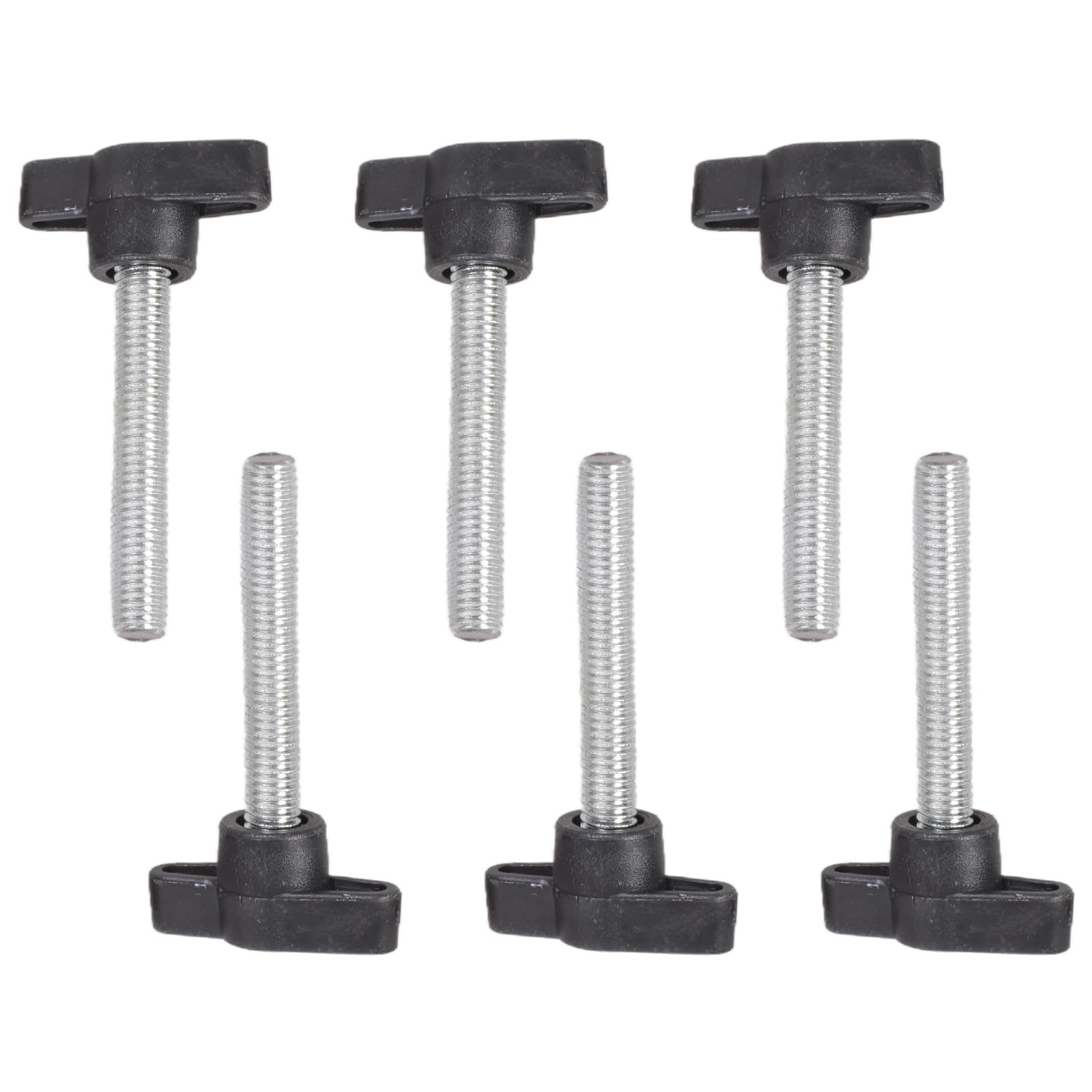 Alloneslife M8x50 6Pcs Rustproof Fastening Screws Handle Carbon Steel Hand Bolts Secure Fastening Frequent Adjustments For Ergonomic Hand Bolts Furniture Assembly