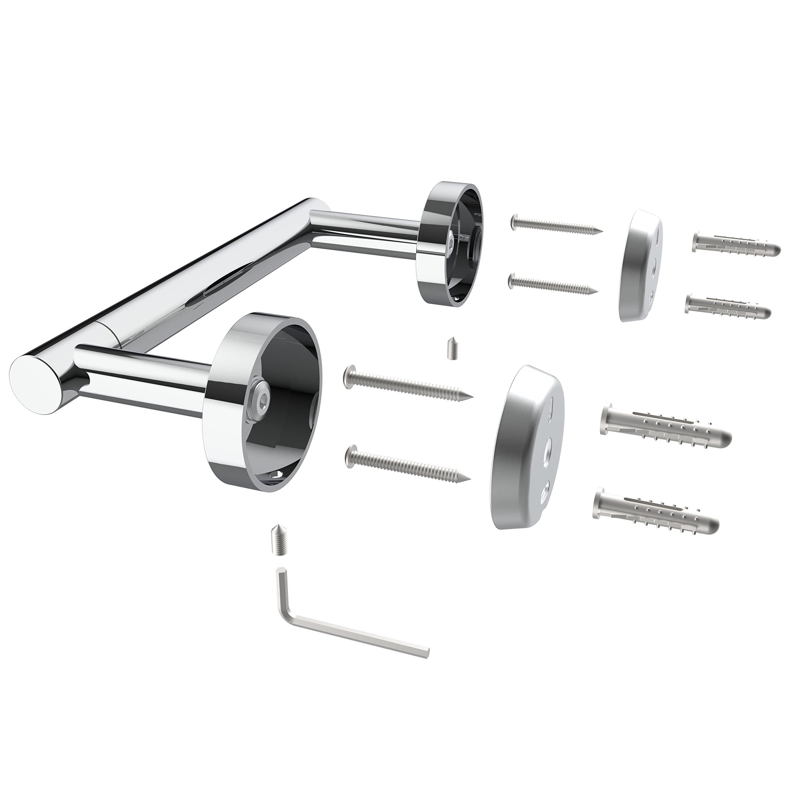 Porte Papier Toilette,Support Papier Toilette Mural,304 Acier