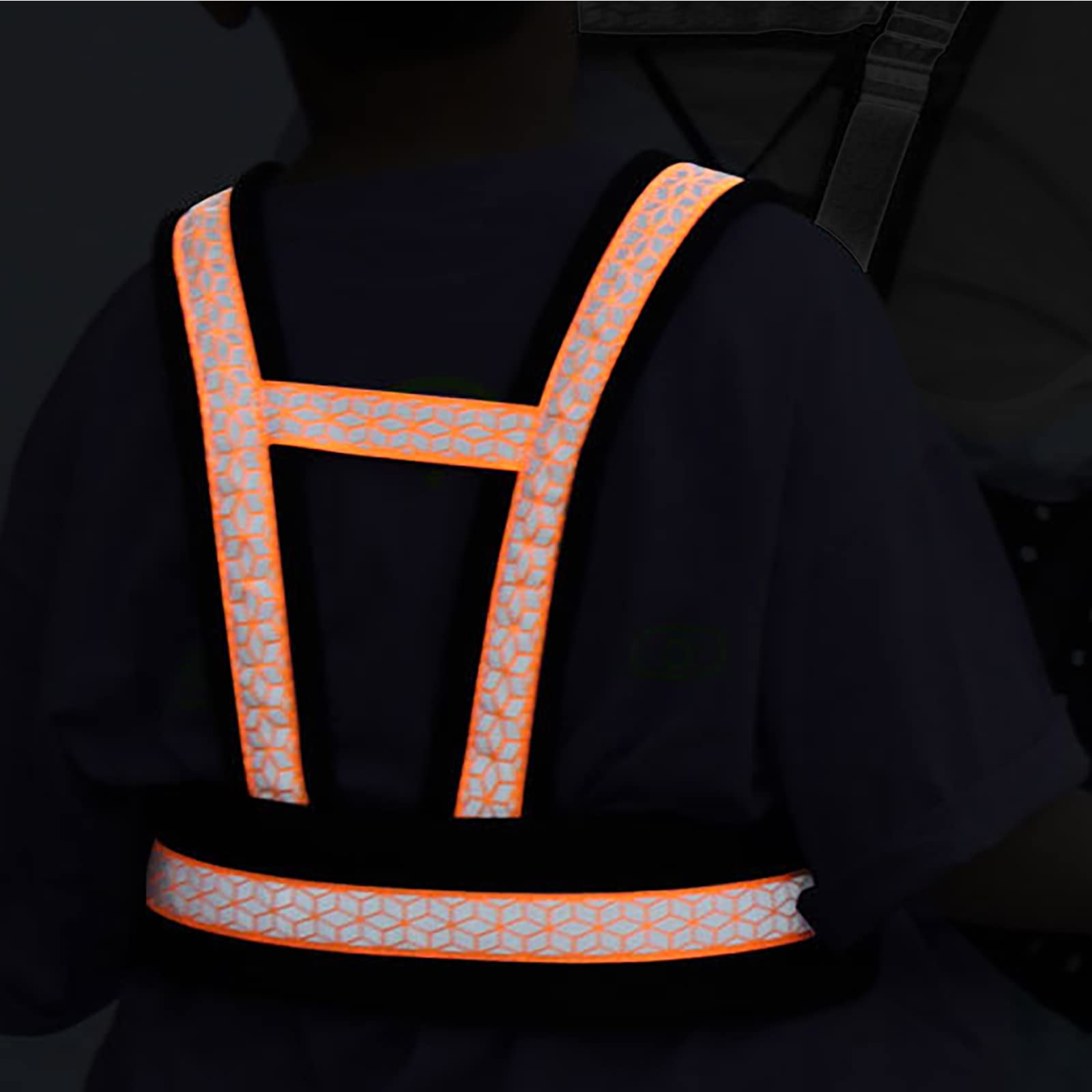 Cintura di sicurezza per bambini, per moto, per bambini, anti-caduta, per bicicletta, per bambini, per 2 – 12 anni, strisce riflettenti