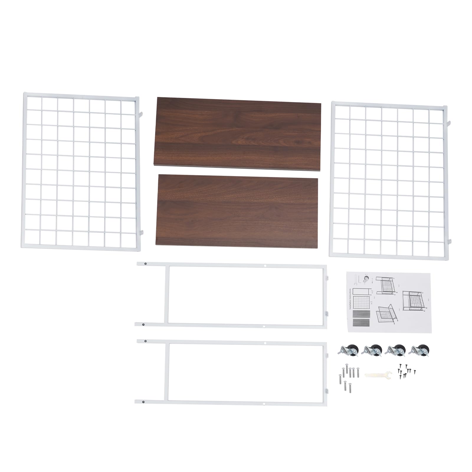 Porte-rouleaux de papier en vinyle - Chariot de rangement avec 70 supports pour rouleaux de vinyle - Organisateur de bricolage et rangement pour salle de bricolage - Blanc