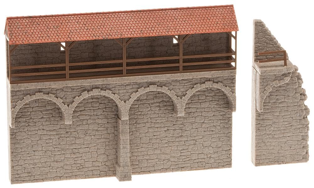 旧市街ウォールセット(Faller N 232355） Amazon.com: Faller 130404 Old-Town Wall Sections HO Scale Building