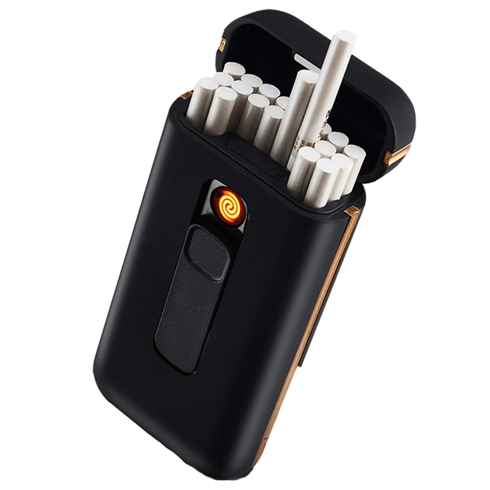 Portasigarette Con Accendino Elettrico USB - 2 In 1 Ricaricabile Senza Fiamma - Foto 9