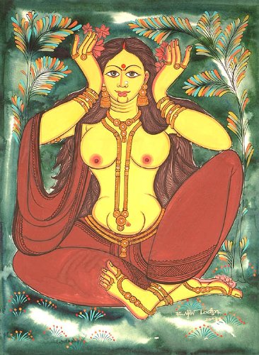 Indian Ideal of Beauty aquarelle sur papier pour vibrer au rythme de l'art
