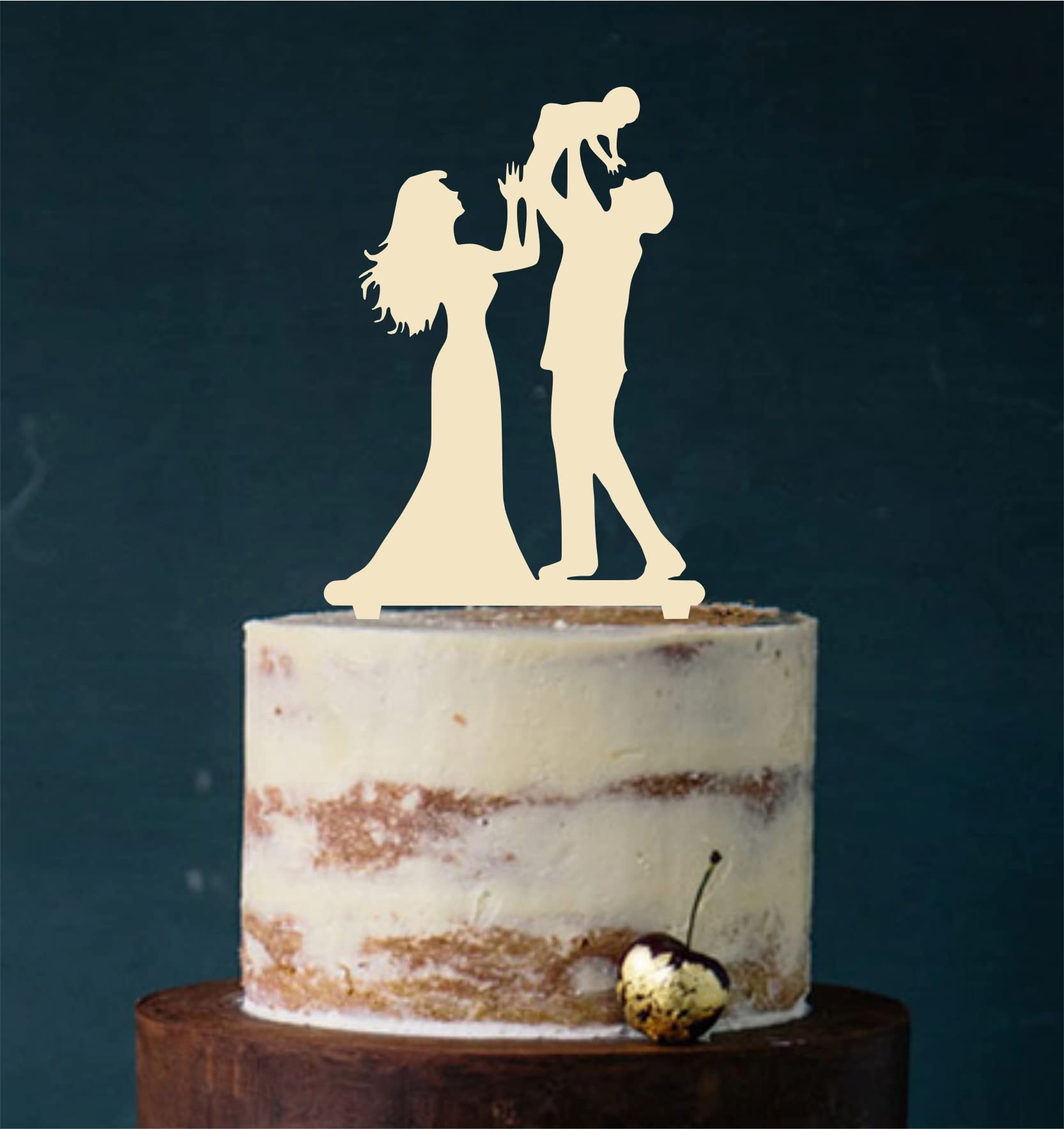 Bruidspaar Cake Topper – Hars, 11 Cm, Romantisch Trouwdecoratie, Ook Voor Valentijnsdag