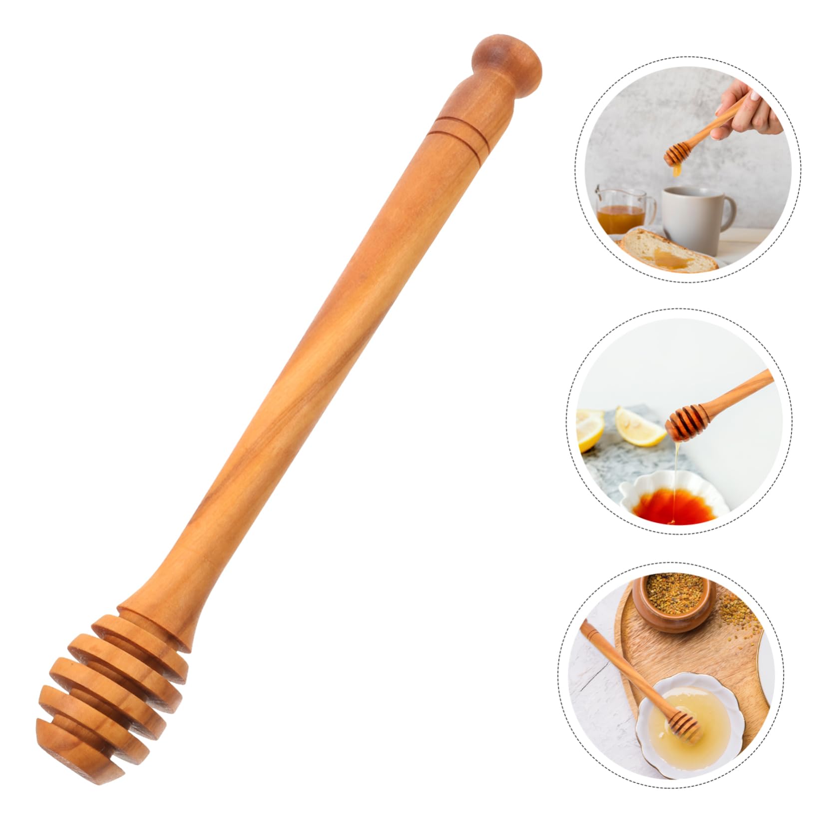 CIYODO Honey Bee Honey Spoon Jam Stirring Stick Honey Stirring Scoop Honey Stake Muddler Honey Stirring Rod Honey Pot Stick