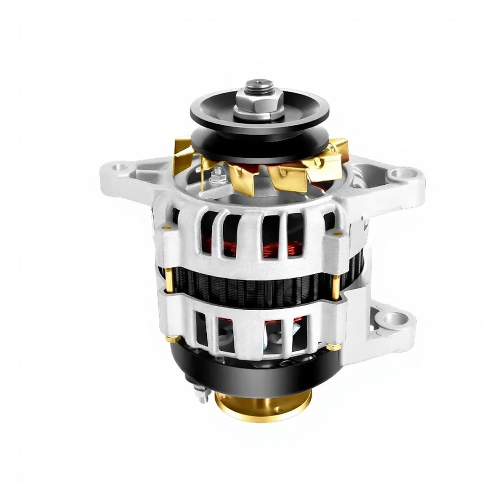 3000W 2KW 220V Two Wheel Brushless Permanent Magnet Generator Compatible with Agriculture Compact and High-Efficiency No Assembly Needed(Double Wheel,24VO,3KW)