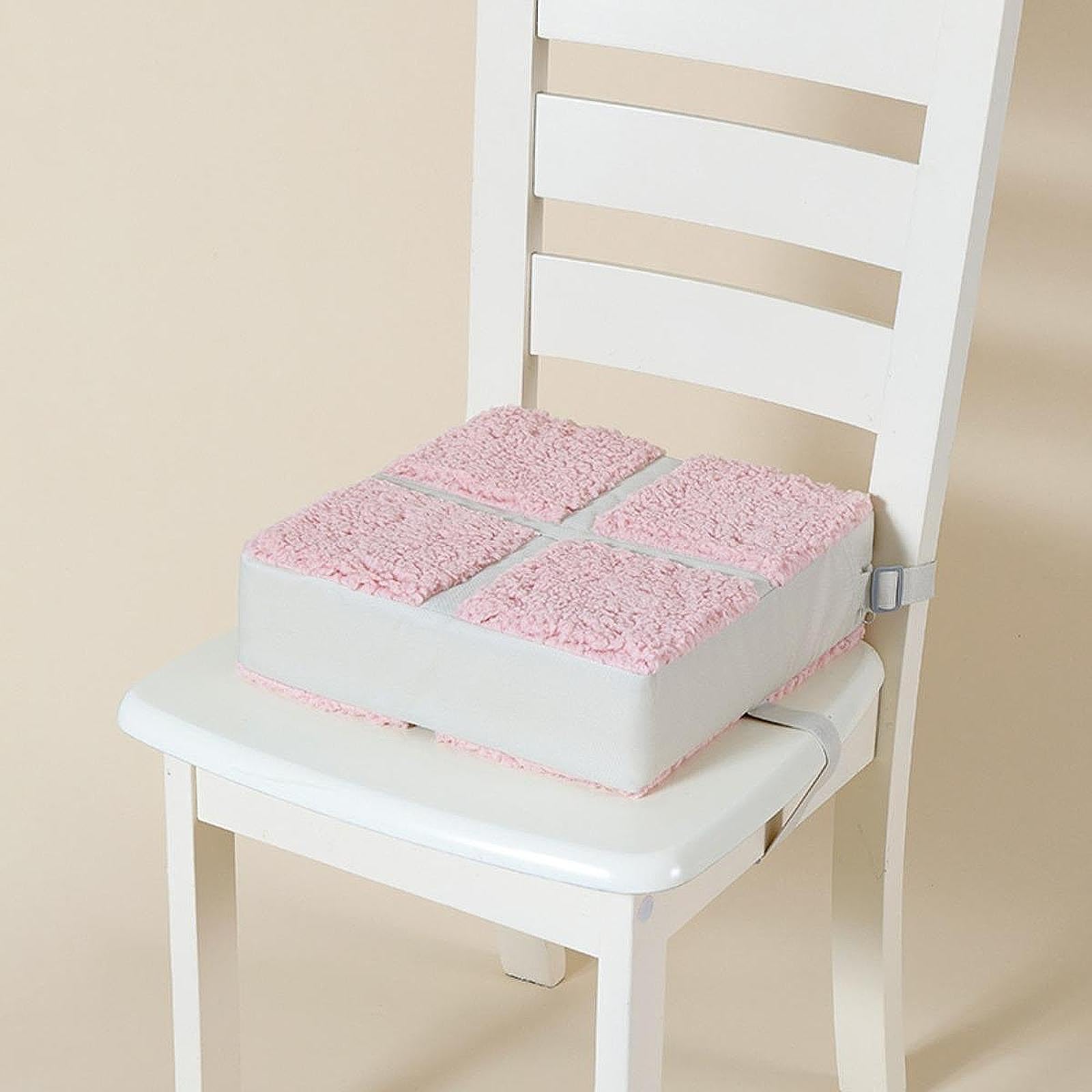 Seggiolino Rialzato per Bambini per Sala Da Pranzo, Facile Da Pulire, Comodo, Lavabile, Antiscivolo, Cuscino Rialzato per Seggioloni, Rosa, Taglia unica bambino