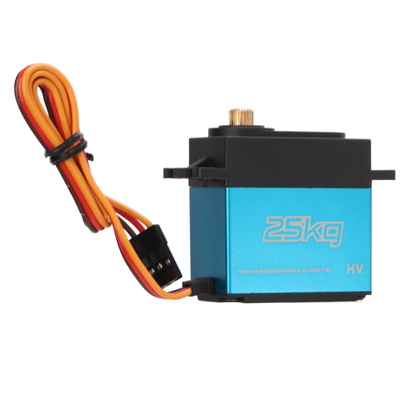 Servo digital de 4 piezas de 25 kg, servo digital RC con engranaje de metal y brazo servo 25T, servo impermeable de alto par para coche RC 1/10 1/12, robot, avión, con
