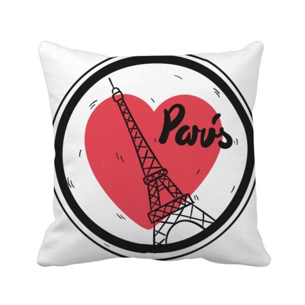Housse de coussin Paris cadeau souvenir France avec motif Tour Eiffel