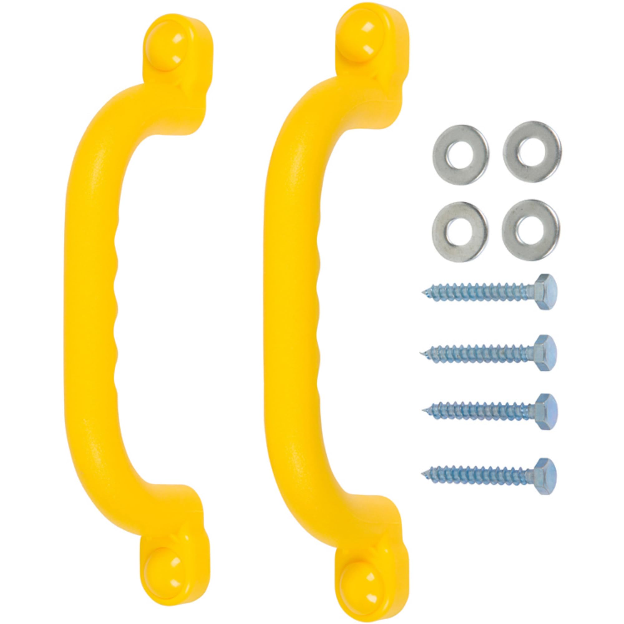 Swing Set Stuff Inc. Playground Handles with SSS Logo Sticker, Yellow, 10"