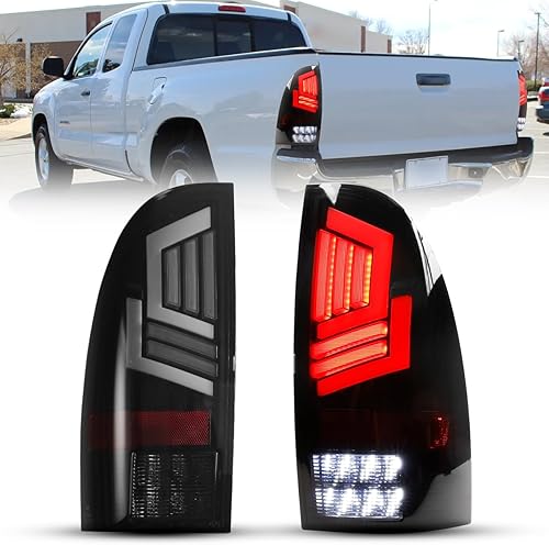 Winjet Luz trasera LED completa para Toyota Tacoma 2005 2006 2007 2008 2009 2010 2011 2012 2013 2014 2015, repuesto de luz trasera con luz de giro