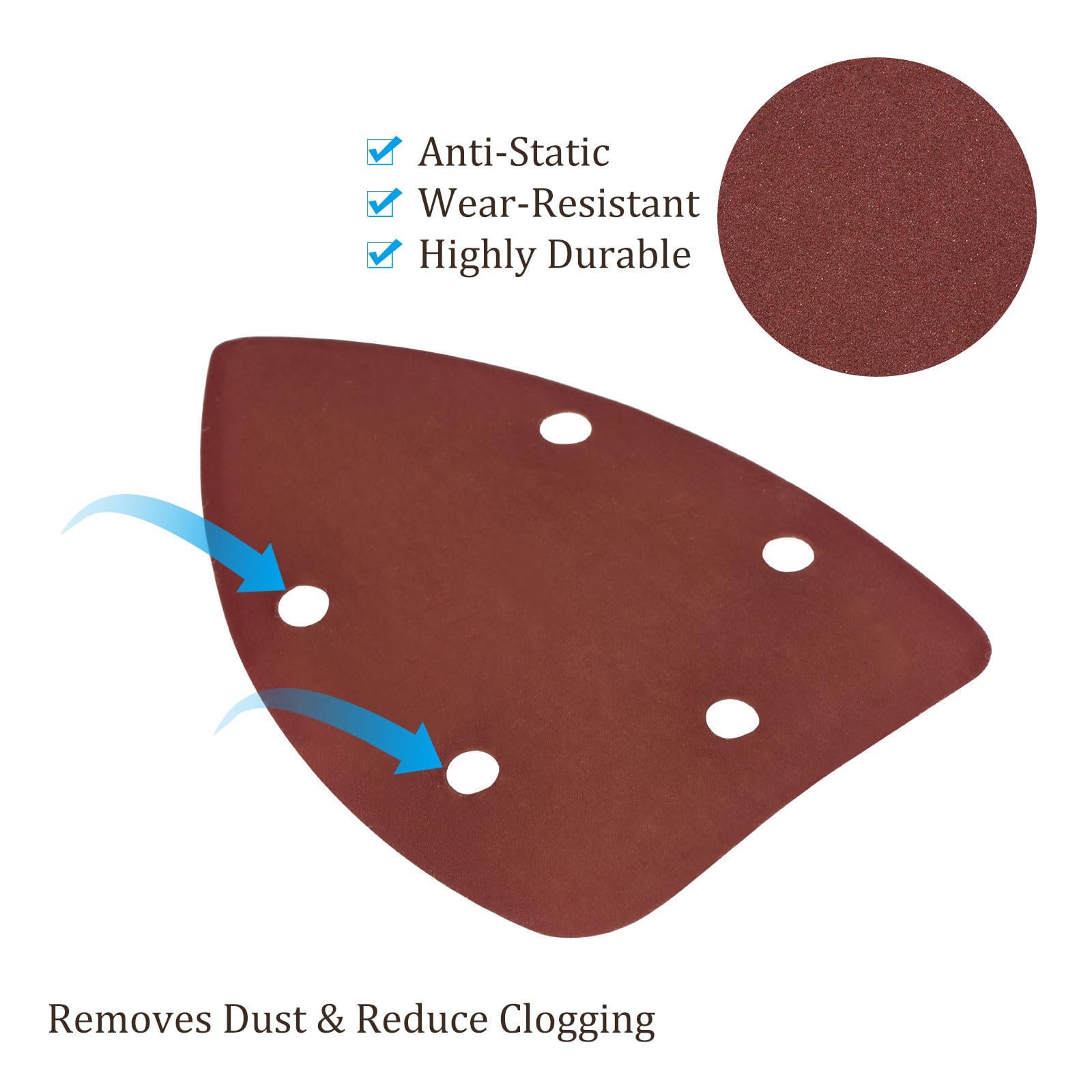 60pcs Ouse Detail Sander Sandpaper Sanding Sheets For Bosch Ulti - View #3