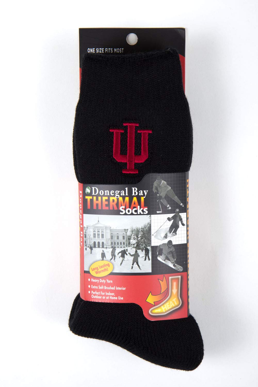 Donegal Bay NCAA Indiana Hoosiers Thermal Sock Bag, Black/Red, One Size