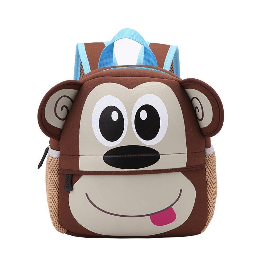 Geanmoki Kid Backpack, Baby Boys Girls Toddler Pre School Backpack Children Backpacks Bags (monkey)