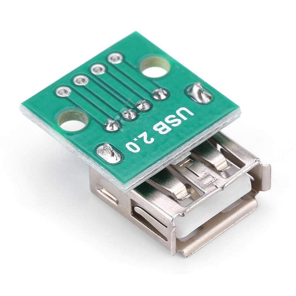 Garosa Scheda breakout USB femmina 4 pin 10 pezzi con connettore DIP 2.5mm per prototipazione rapida di progetti elettronici per hobbisti ingegneri e maker professionisti