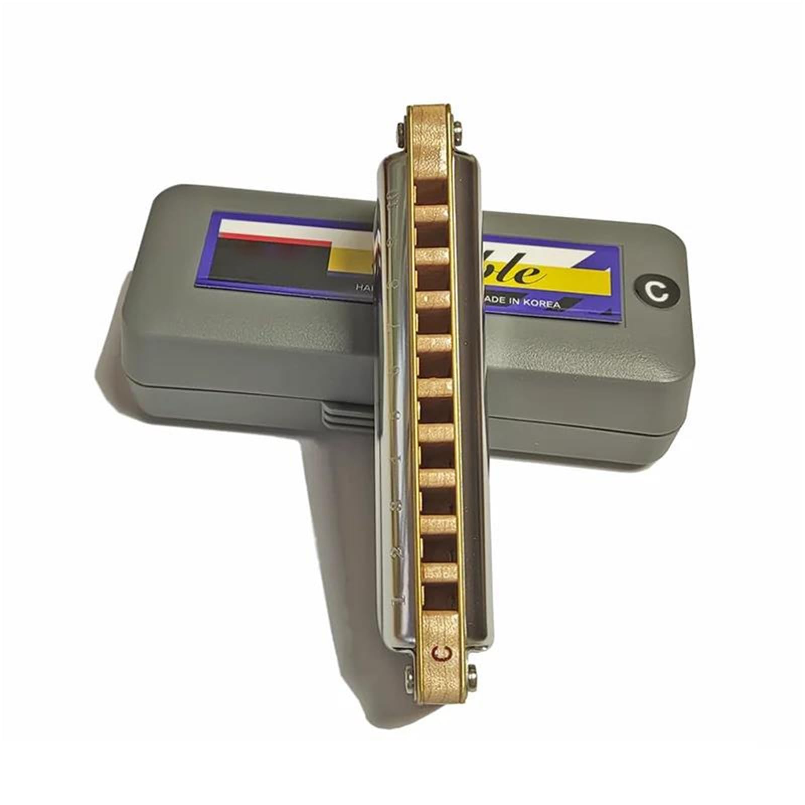 Harmonijka Ustna Harmonijka Blues Harp 10 Otwory Organy Ustne Płyty Ze Stali Nierdzewnej Grzebień Z Drewna Klonowego Równo Temperowany(C Tone)