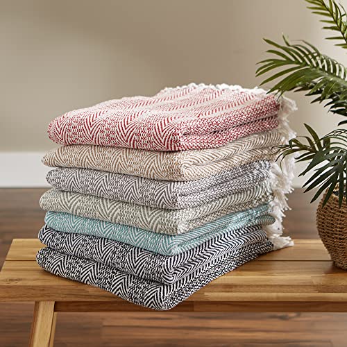 Dii CAMZ12553 Herringbone Striped Collection Cotton Throw Blanket thumb #5