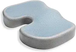 Almofada Cóccix e Lombar Ortopédica Espuma Gel de Alta Densidade Ergonômica Suporte para Cóccix e Coluna para Escritório Casa e Carro