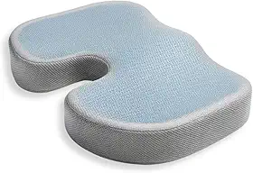 Almofada Cóccix e Lombar Ortopédica Espuma Gel de Alta Densidade Ergonômica Suporte para Cóccix e Coluna para Escritório Casa e Carro
