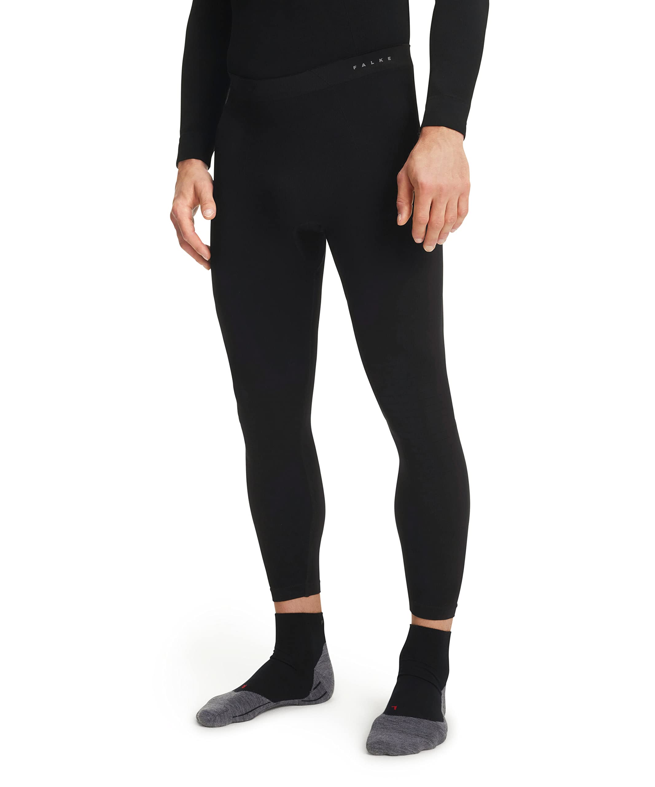 FALKE Maximum Warm Long M Ti filo funzionale asciugatura rapida 1 pezzo, Calzamaglia Uomo, Nero Black 3000-O, S