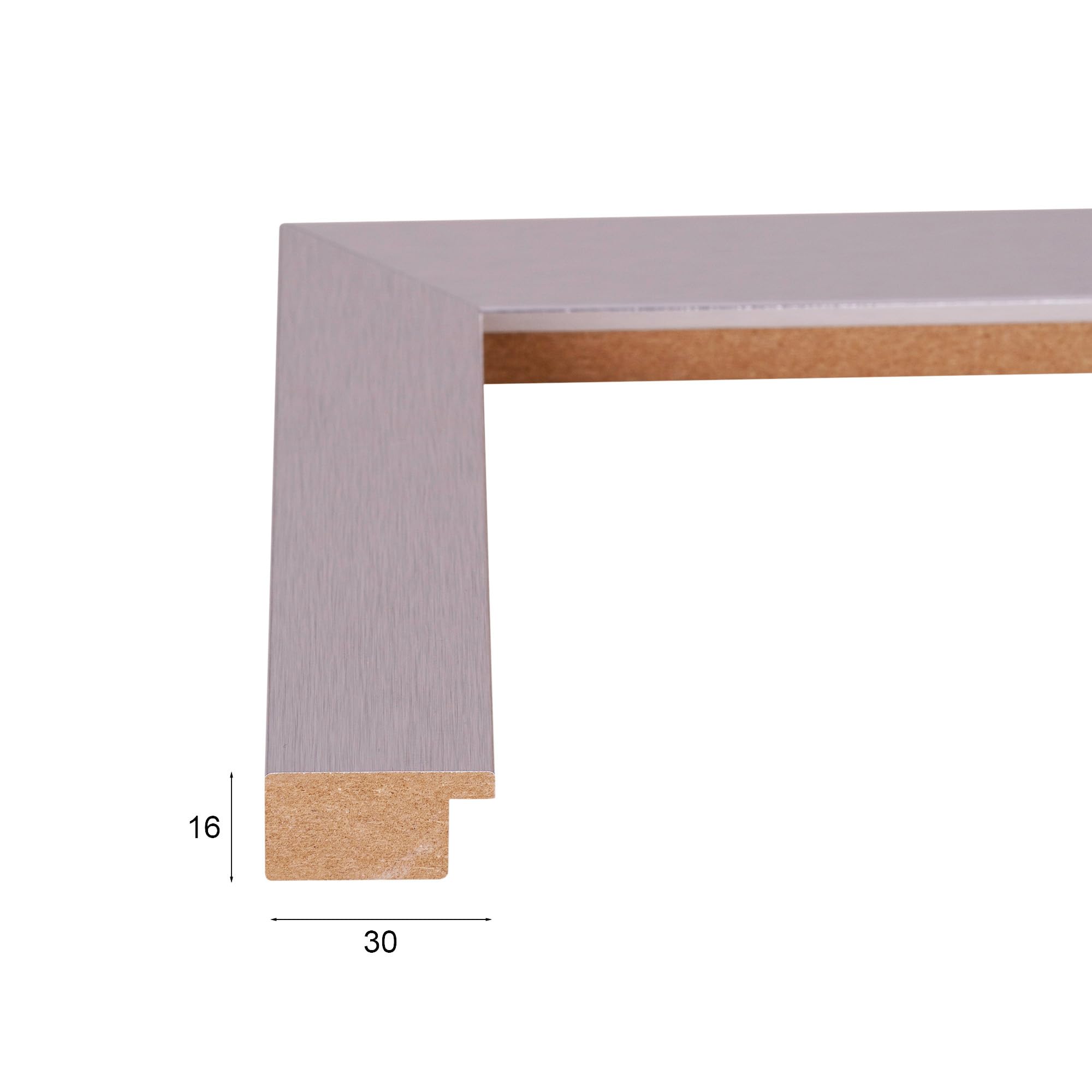 Cornice portafoto Milano | formato DIN argento (lucido) 21 x 29,7 (DIN A4) | cornice per poster, cornice intercambiabile