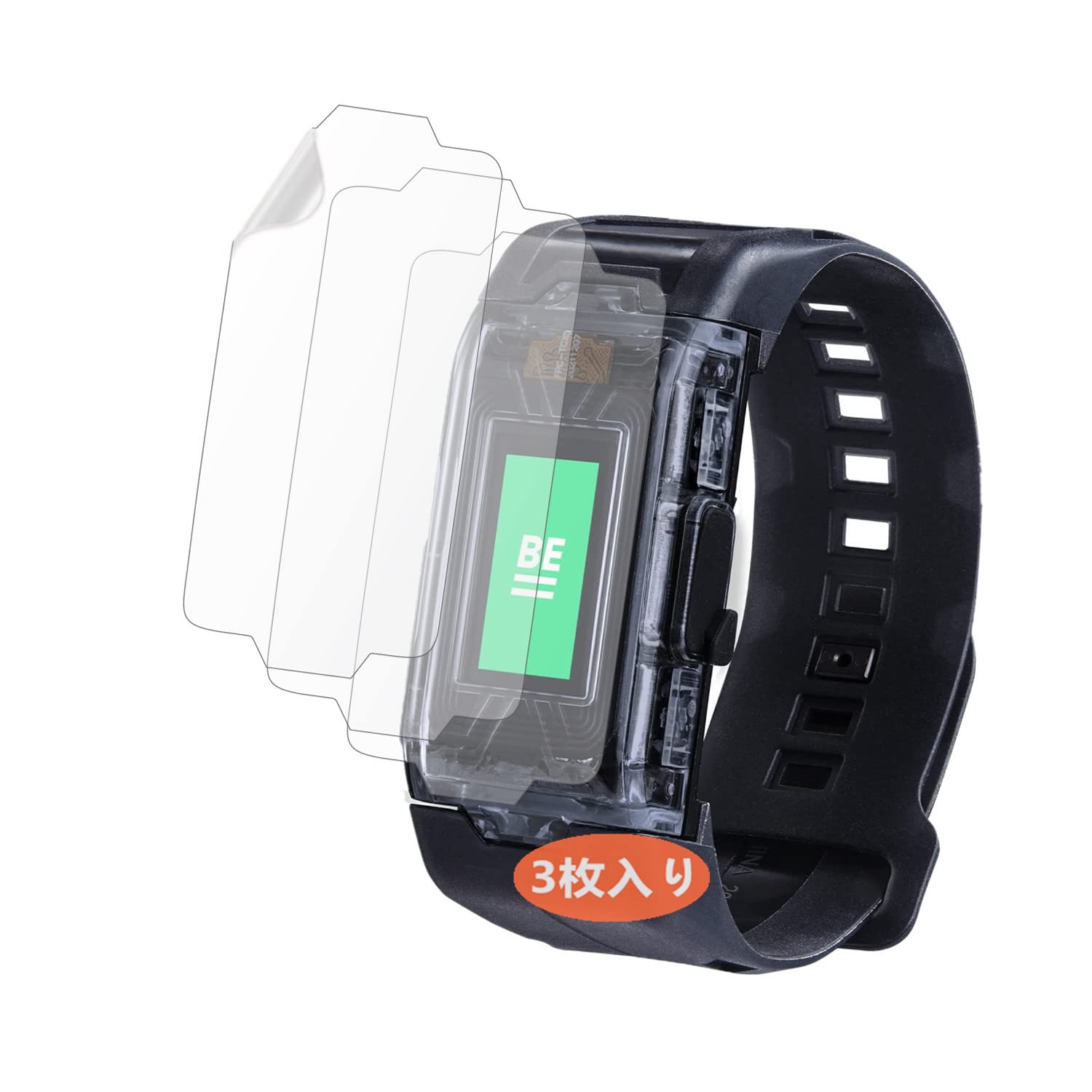 Amazon | (3枚入り) Frgnie Compatible With VITAL BRACELET BE